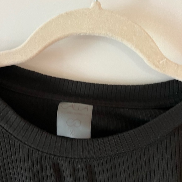 CALIA Women's Boxy Rib Long Sleeve Top - Picture 4 of 4